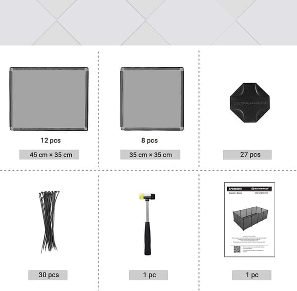 Lekhage för husdjur DIY Grå - 143 x 73 x 46 cm