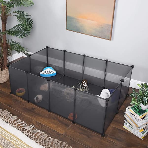 Lekhage för husdjur DIY Grå - 143 x 73 x 46 cm