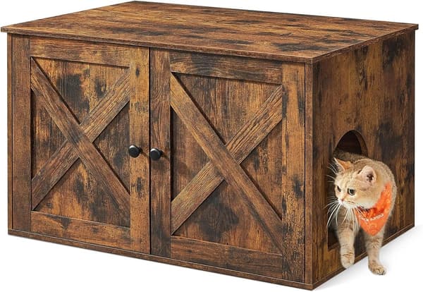 Katthus - Kattmöbel i Trä 80 x 53 x 49,2 cm Vintage Brun