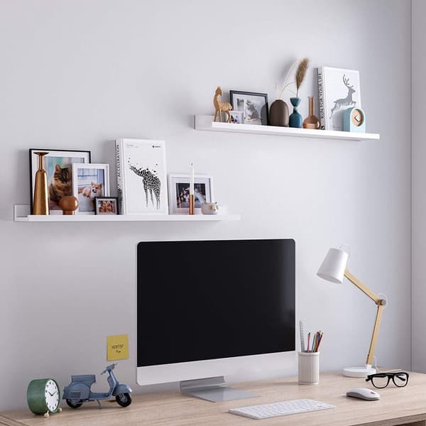 2-Pack Tavelhylla / Vägghylla 80 x 10 cm