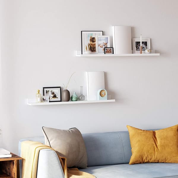 2-Pack Tavelhylla / Vägghylla 80 x 10 cm