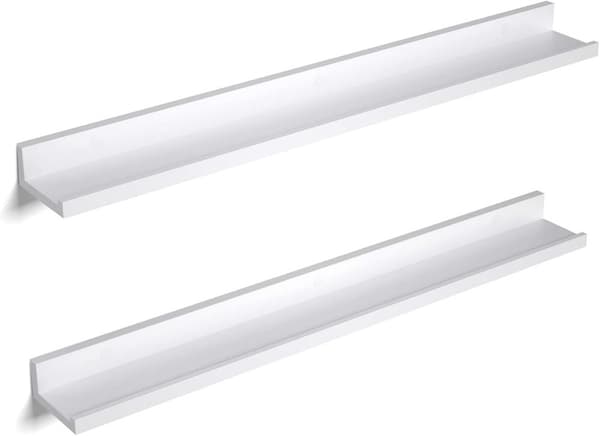 2-Pack Tavelhylla / Vägghylla 80 x 10 cm