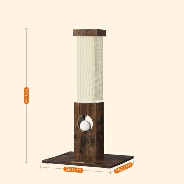 Elegant klöspelare för katter - 38 x 38 x 73 cm - klösstam