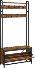 Miniatyrbild 1 av 8: Klädställ med Skoskåp - 9 krokar Industriell Design
