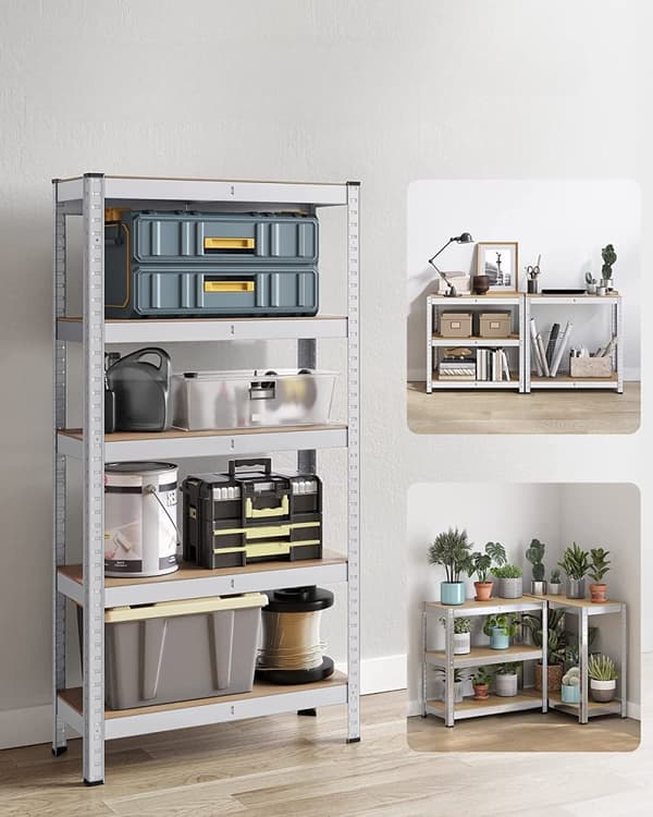 Heavy Duty Förvaringshylla 75 x 30 x 150 cm - 650 kg - Vit