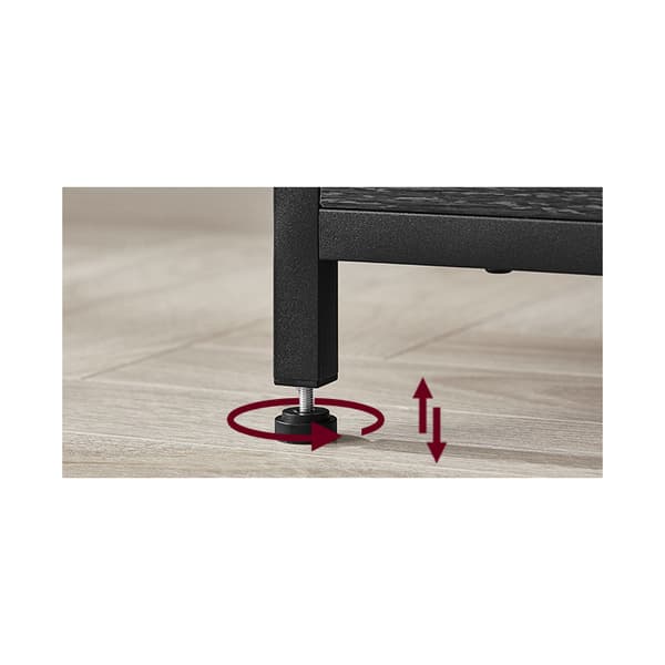 Soffbord Lift-Top Höjbar Bordskiva 60 x 100 x (48-62) cm Svart
