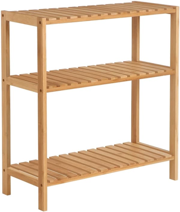 Bambu Förvaringshylla 3-våning 60 x 26 x 66 cm