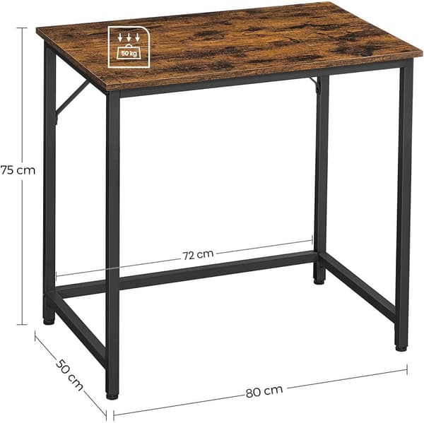 Skrivbord 80 x 50 x 75 cm kontorsbord Industriell design