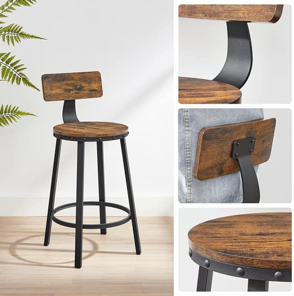 Barstolar Set köksstolar 2-Pack 50,6 x 88,5 cm