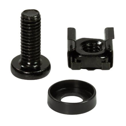 SET montare LOGILINK pentru rack 19", contine 50 piese: suruburi, saibe, piulite, diametru 6mm (M6), otel, "AC116"