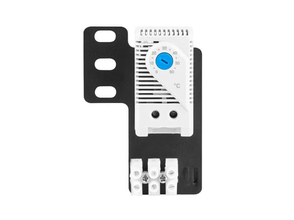 Termostat zamykający AK-1505-S 10A Do szaf z uchem montażowym i kostką  elektryczną Szary