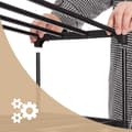 Miniatyrbild 8 av 10: Skoställ Anpassningsbar Design Skoarrangör 45 x 30 x 106 cm 6-våning svart
