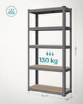 Miniatyrbild 3 av 7: Heavy-Duty Förvaringsylla 30 x 75 x 150 cm - upp till 650 kg
