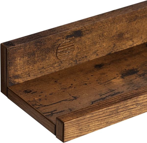 3-pack Tavelhylla / Vägghylla 38 x 10 x 5 cm - Vintage Brun
