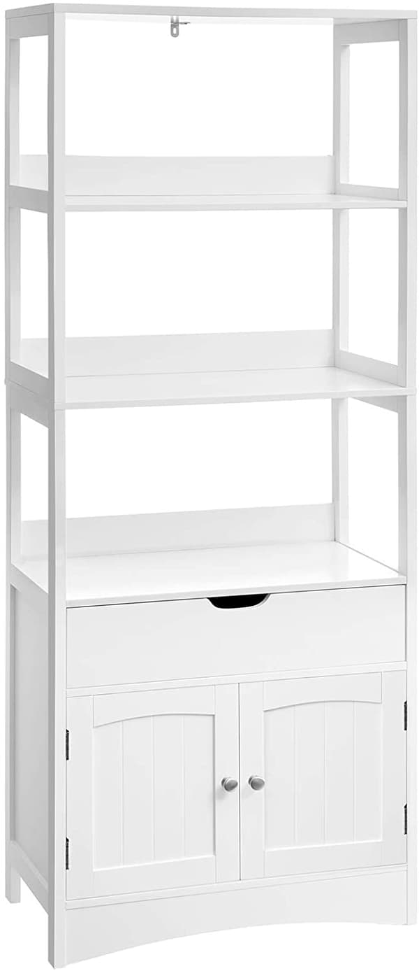 Förvaringsmodul med 3 öppna fack bokhylla 60 x 32,5 x 154 cm