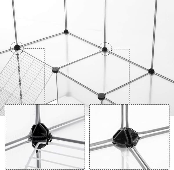 Lekhage för husdjur DIY Vit - 143 x 108 x 92 cm