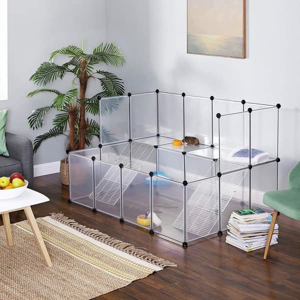 Lekhage för husdjur DIY Vit - 143 x 108 x 92 cm