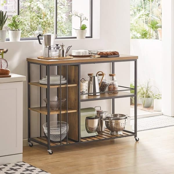Serveringsvagn, SVW18-F, 110x45x92 cm, Brun