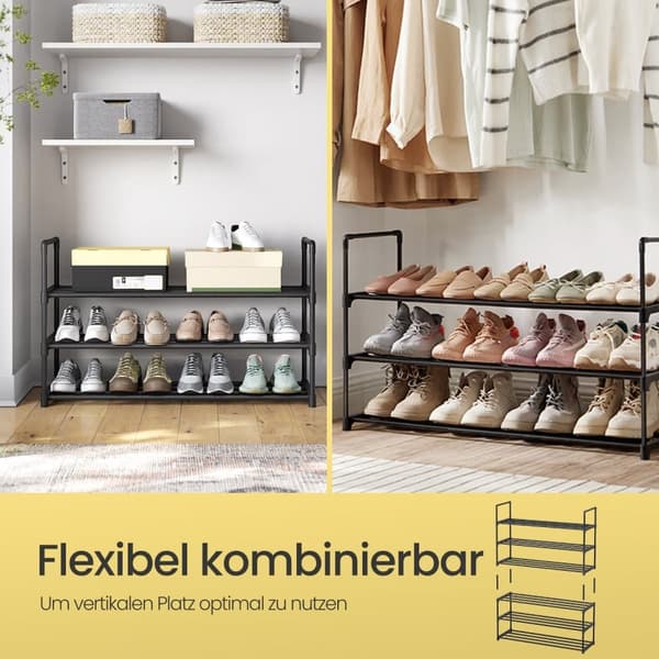 Skoopbevaring, SONGMICS LSA303B02, 30x92x55 cm, Sort