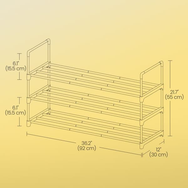 Skoopbevaring, SONGMICS LSA303B02, 30x92x55 cm, Sort