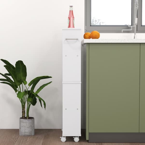 Serveringsvagn, 45x15x91 cm, Vit