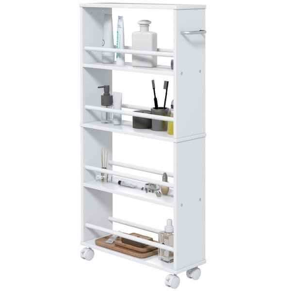 Serveringsvagn, 45x15x91 cm, Vit