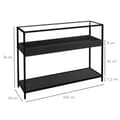 Miniatyrbillede 3 af 9: Konsolbord, 100x30x78 cm, Sort