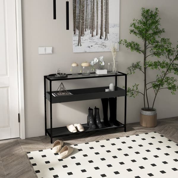 Konsolbord, 100x30x78 cm, Sort