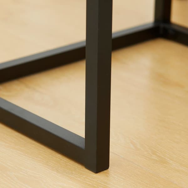 Konsolbord, 40x30x76 cm, Naturlig Svart