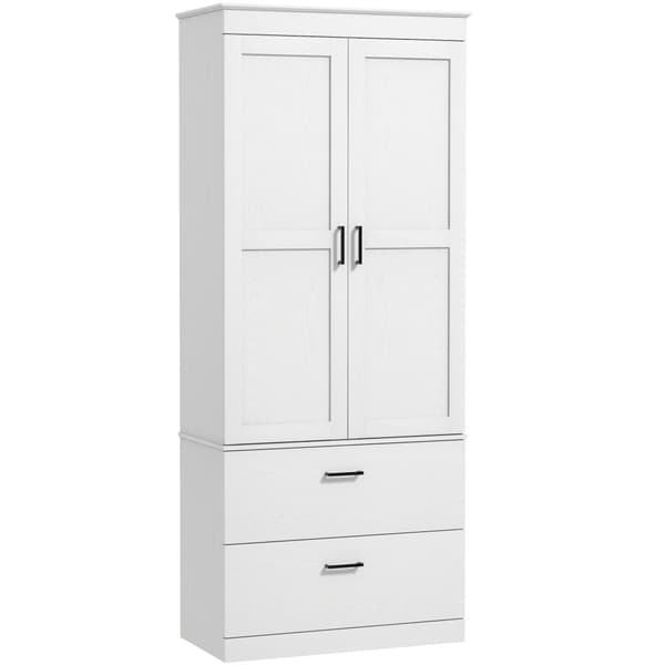 Køkkenskab, 75x39x178 cm, Creme Hvid