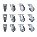 Miniatyrbillede 1 af 2: Møbelhjul, TPR blødt gummi, tungt arbejde, 12PCS