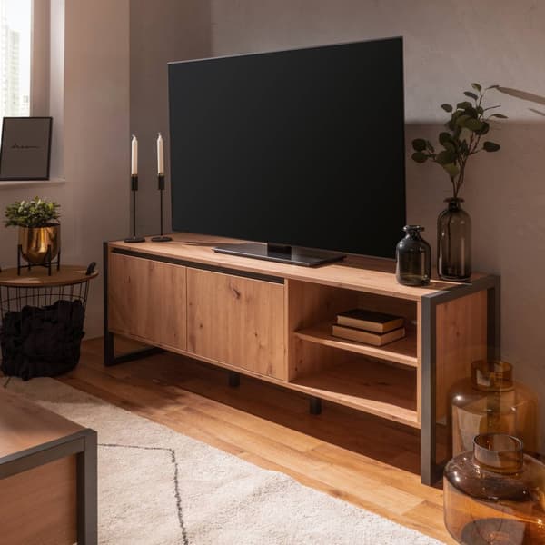 TV-kaappi, 160x55x40 cm, Harmaa