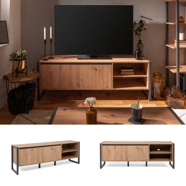 TV-kaappi, 160x55x40 cm, Harmaa