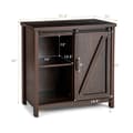 Miniatyrbillede 4 af 8: Køkkenbuffet Opbevaringsskab, 31,5x16x32 tommer, Brun