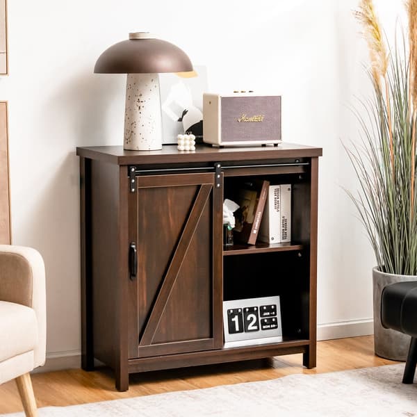 Køkkenbuffet Opbevaringsskab, 31,5x16x32 tommer, Brun