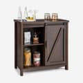 Miniatyrbillede 8 af 8: Køkkenbuffet Opbevaringsskab, 31,5x16x32 tommer, Brun