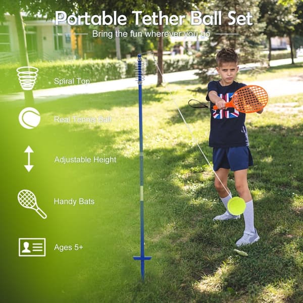 Tetherball sæt, 124-139 cm højde, Som vist på billedet