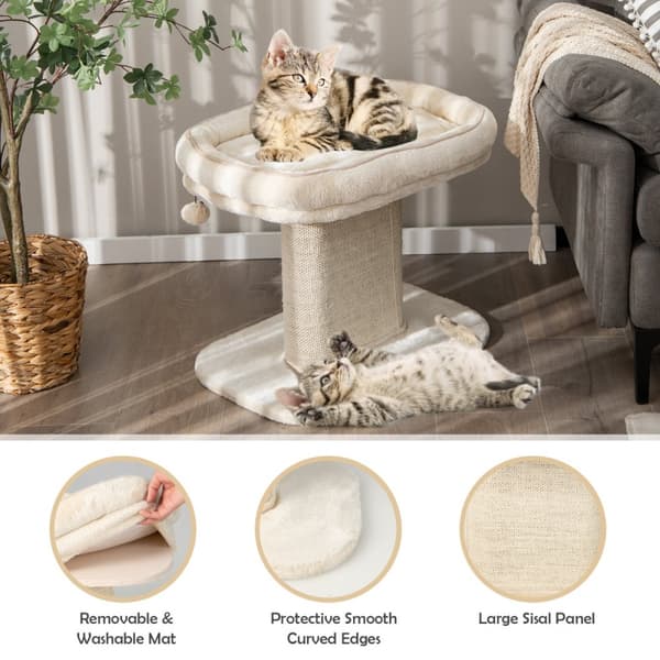 Kissapuun torni, 59x39.5x50 cm, beige