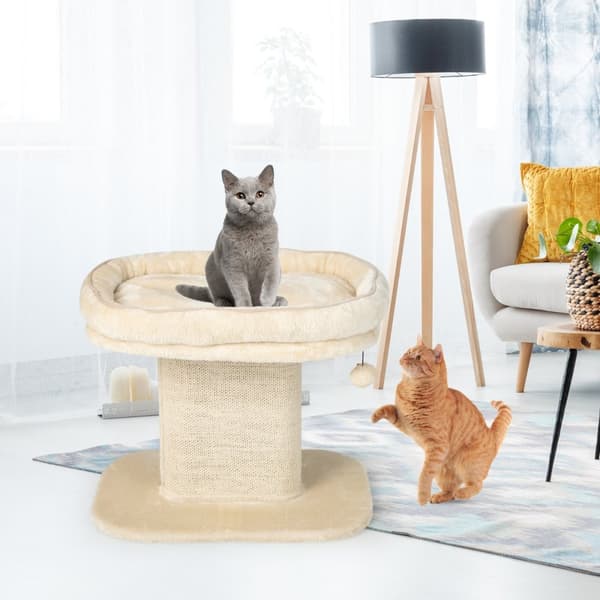 Kissapuun torni, 59x39.5x50 cm, beige