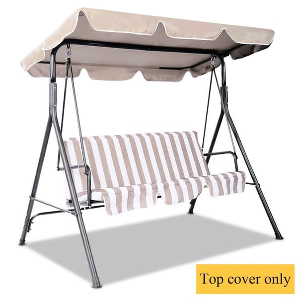 Gynge Top Udskiftnings Baldakin, 66x45 tommer, Beige
