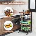 Miniatyrbillede 1 af 8: Serveringsvogn, 40x31x88 cm, Sort