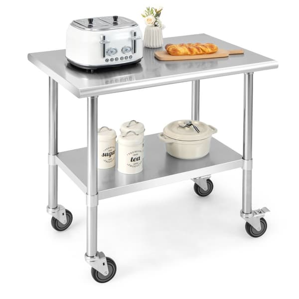 Bordsvagn, 91,5x61x89,5 cm, Silver
