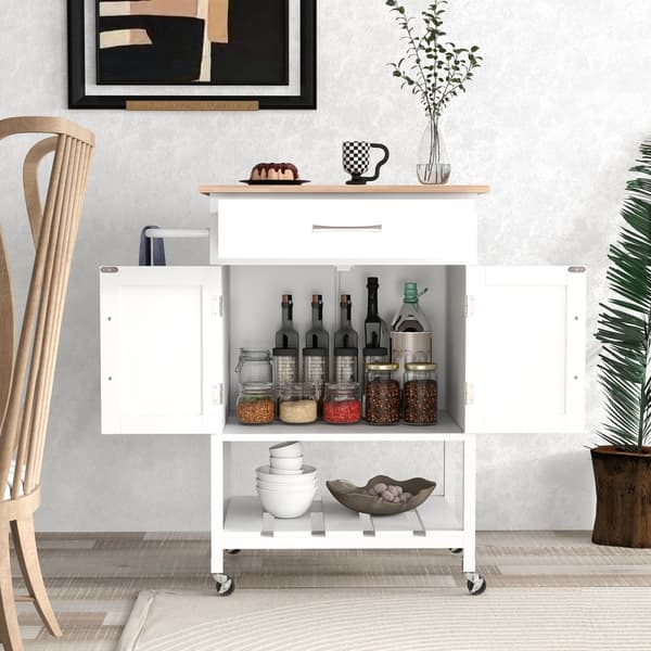 Köksö Vagn, 29x19x35.5 tum, Vit