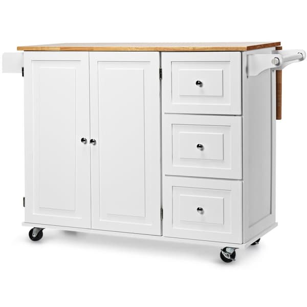 Køkkenø Trolley, 136x76x91 cm, Hvid