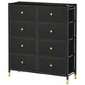 Miniatyrbillede 4 af 8: Gulvkommode Opbevaringsorganisator, 39,5"x12"x23", Sort