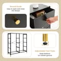Miniatyrbillede 7 af 8: Gulvkommode Opbevaringsorganisator, 39,5"x12"x23", Sort