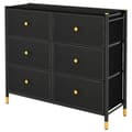 Miniatyrbild 4 av 8: Golvdresser för förvaring, 39,5x12x23 tum, Svart