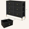 Miniatyrbild 5 av 8: Golvdresser för förvaring, 39,5x12x23 tum, Svart