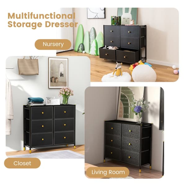 Golvdresser för förvaring, 39,5x12x23 tum, Svart