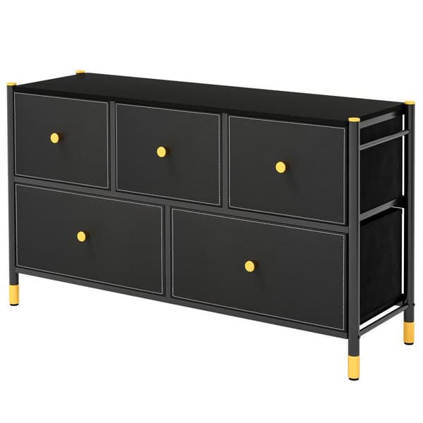 Golvdresser förvaringsorganisatör, 39,5"x12"x23", Svart